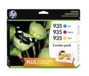 HP tindikassett 935XL (F6U78AE) värviline Combo Pack + 75 lehte fotopaberit