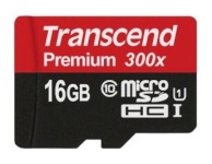 Transcend mälukaart microSDHC 16GB Premium 300x Class 10 UHS-I