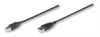 USB Kabel Manhattan A -> B St/St 3.00m sw