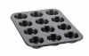 Berretti küpsetusvorm Torta Tray for 12 Muffins, must