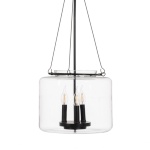 BGB Home laelamp must Kristall Raud 220-240 V 35x35x72cm