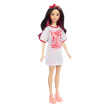 Mattel Barbie Fashionistas-Puppe mit weißem T-Shirt-Kleid