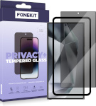 FoneKiti kaitseklaas Privacy+ Full Cover, Galaxy S24 Ultra, must