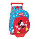 Disney Clubhouse ratastega koolikott Fantastic sinine punane 28x34x10cm