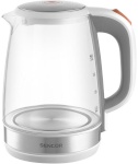 Sencor klaaskorpusega veekeetja SWK20A80GY Electric Glass Kettle, valge/hõbedane