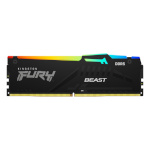 Kingston mälu 8GB DDR5-4800mt/s Cl38 DIMM FURY BEAST BLACK RGB