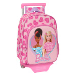 Barbie ratastega koolikott Love roosa 26x34x11cm