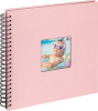 Walther fotoalbum Fun Wire-O 30x30 cm Pink, roosa