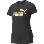 Puma T-särk naistele Ess+ Metallic Logo Tee must 848303 01 suurus M