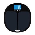 Salter vannitoakaal 9192 BK3R Curve Bluetooth Smart Analyser Bathroom Scale, must