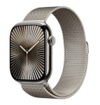 Apple Watch Series 10 GPS + Cellular 46mm Natural Titanium Case with Natural Milanese Loop - M/L