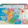 Educa pusle Departments and Regions of France kaart 150-osaline