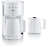 Severin filterkohvimasin KA 9309 Filter Coffee Machine with 2 Jugs, valge