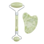 EcoTools näohooldustarvikute komplekt Facial Roller Jade + Gua Sha Duo 1tk, naistele