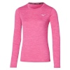 Mizuno treeningsärk Mizuno Impulse Core LS Tee roosa - suurus M