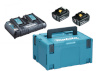 Makita akud + laadija komplekt Energy PowerPack Kit 198077-8 (2x 6.0Ah 18V BL1860B akut + 2-ne kiirlaadija DC18RD)