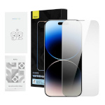 Baseus kaitseklaas Privacy tempered Glass Iphone 14 Pro Max 2tk with 2 cleaning kits and dust-proof installation tool