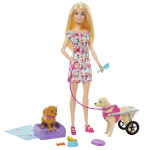 Mattel nukk Barbie and little dog for wózku