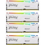 Memory DDR5 Fury Beast White RGB 128GB(4*32GB)/5600 CL40