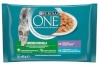 Purina Nestle kassitoit One Indoor Tuna and Veal, 4x85g