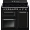 Smeg elektripliit TR103IBL2 Victoria, 5 x induktsioon, 3 x elektriahi, aurupuhastus, 100 cm, must