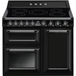 Smeg elektripliit TR103IBL2 Victoria, 5 x induktsioon, 3 x elektriahi, aurupuhastus, 100 cm, must