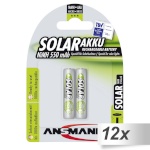 Ansmann akud 12x2 maxE NiMH Micro AAA 550mAh SOLAR