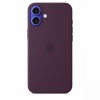 Apple kaitsekest Silicone case with MagSafe for iPhone 16 Plus - plum