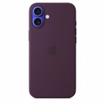 Apple kaitsekest Silicone case with MagSafe for iPhone 16 Plus - plum