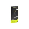 Fonex tekstiilist AUX kaabel 3,5mm; 1,2m, must