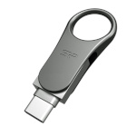 Silicon Power mälupulk 16GB, USB-C MOBILE C80, hõbedane