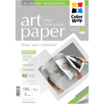 ColorWay fotopaber ART Photo Paper T-shirt transfer (white), A4, 120 g/m2, 5 lehte