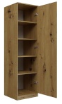 Top E Shop riidekapp SD-50 ARTISAN KPL bedroom wardrobe/closet 5 shelves 1 door Oak