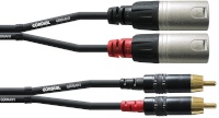 Cordial helikaabel 2x RCA -> 2x XLR, 1,5 m