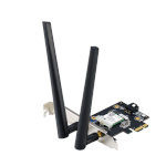 Asus ruuter WiFi 7 PCI-E Adapter with 2 external antennas | PCE-BE6500 | 802.11be | Mesh Support No | MU-MiMO No | No mobile broadband