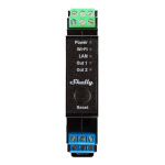 Shelly nutilüliti Pro 2PM DIN Rail Smart Switch with Power Metering, 2 channels