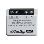 Shelly kontroller PM Mini Gen3 Controller, valge