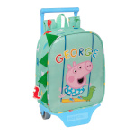 Peppa Pig ratastega koolikott roheline 22x27x10cm