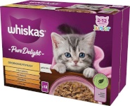 Whiskas kassitoit Poultry Fritters Junior Poultry, Duck, Turkey, Chicken, 12x85g