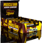 PTVLABS proteiinibatoon Muscle Bar Choconana, 55 g, 12-pakk