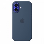 Apple kaitsekest Silicone case with MagSafe for iPhone 16 - denim