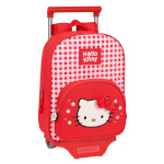 Hello Kitty ratastega koolikott Spring punane 26x34x11cm