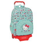 Hello Kitty ratastega koolikott Sea lovers türkiissinine 33x42x14cm