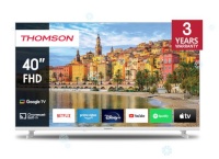 THOMSON televiisor 40" Smart FHD 1920x1080 Wireless Lan Bluetooth google Tv valge 40fg2s14w