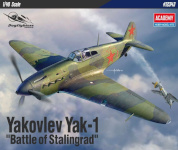 Academy liimtiav mudel Yakovlev Yak-1 Battle of the Stalingrad