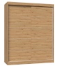 Top E Shop riidekapp IGA 160 ART C KPL bedroom wardrobe/closet 7 shelves 2 doors Oak