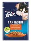 Purina Nestle kassitoit Felix Fanstastic Chicken, Tomato, Wet Cat Food, 85 g