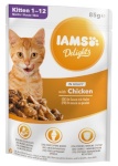 Eukanuba kassitoit IAMS Delights Kitten Chicken in Gravy, 85g