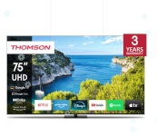 THOMSON televiisor 75" 4K Smart 3840x2160 Wireless Lan Bluetooth google Tv must 75ug5c14