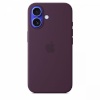 Apple kaitsekest Silicone case with MagSafe for iPhone 16 - plum